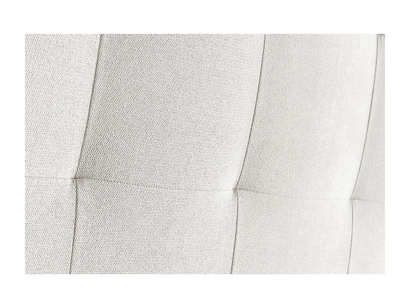 Tête de lit capitonnée en tissu beige clair naturel L140 cm HALCIONA