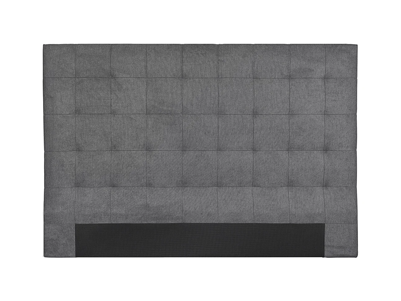 Tête de lit capitonnée en tissu gris anthracite L180 cm HALCIONA