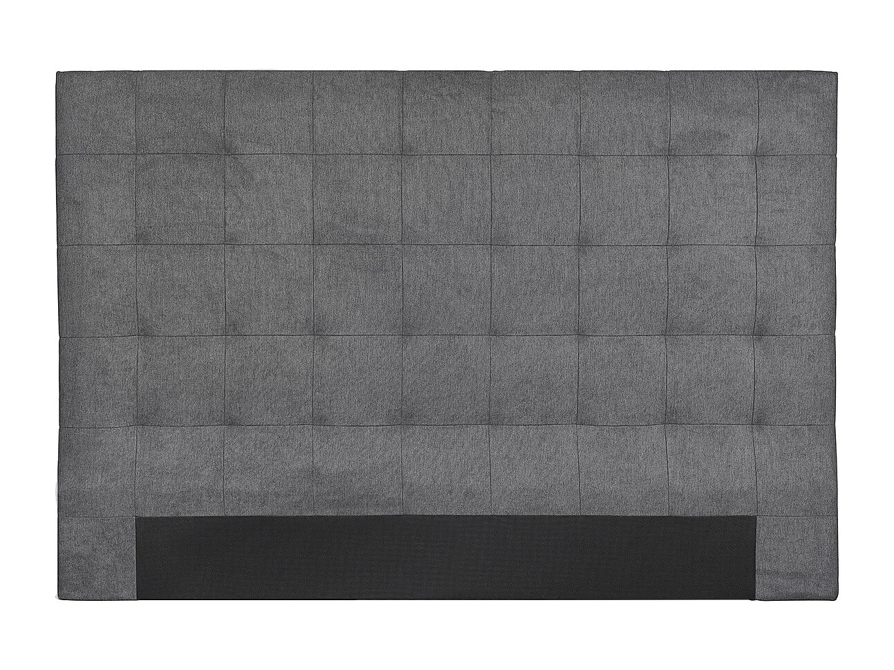 Cabecero de cama en tela acolchada gris antracita 180 cm HALCIONA