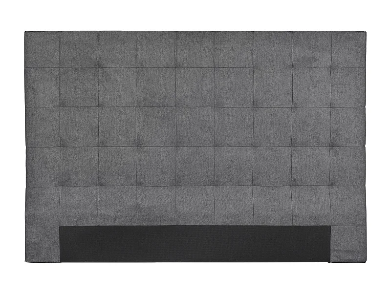 Cabecero de cama en tela acolchada gris antracita 180 cm HALCIONA