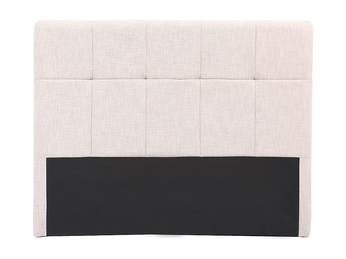 Tête de lit en tissu beige crème L160 cm CLOVIS