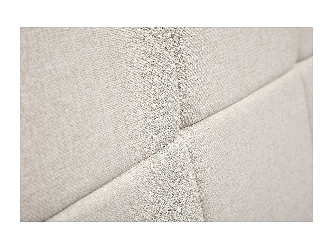 Tête de lit en tissu beige crème L160 cm CLOVIS