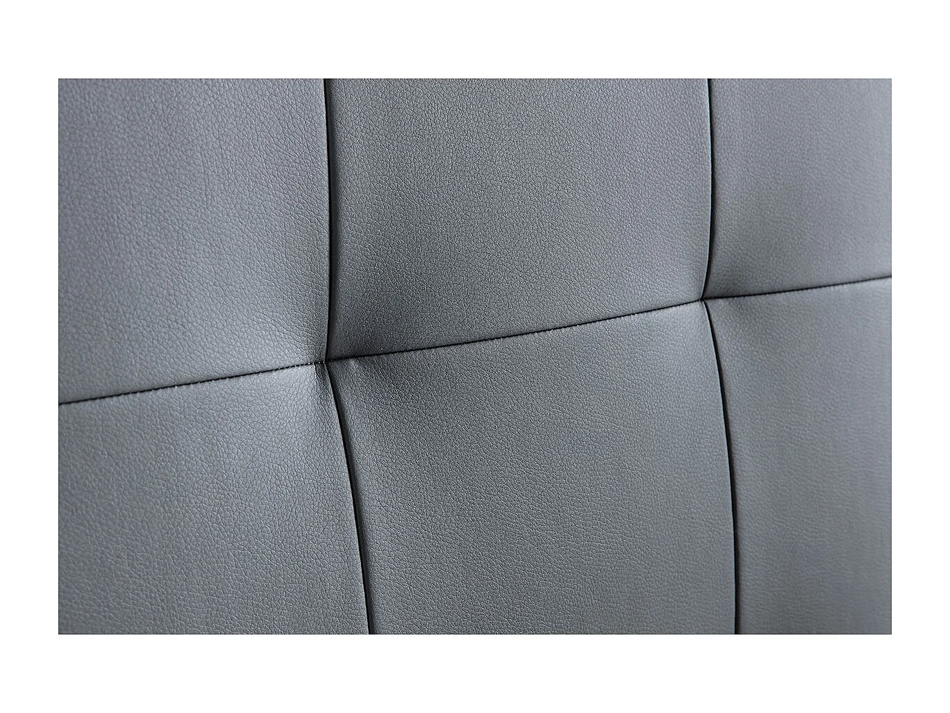 Testiera del letto imbottita grigio scuro 160 cm HALCIONA