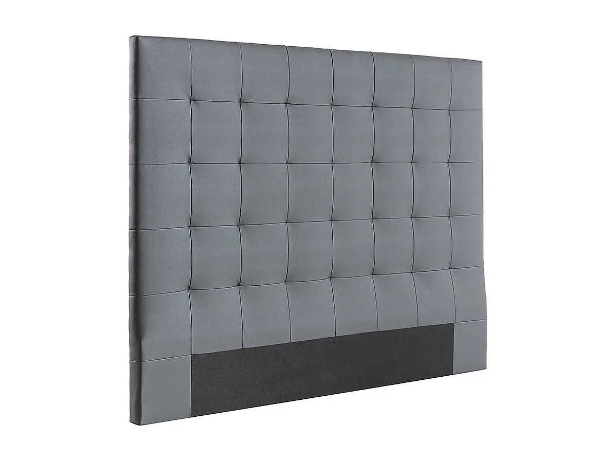Testiera del letto imbottita grigio scuro 160 cm HALCIONA
