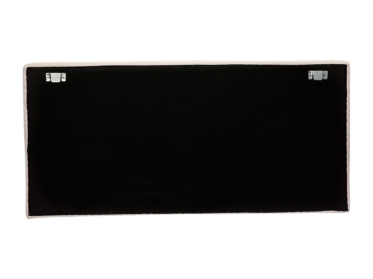 Tête de lit à suspendre en tissu beige L160 cm LILY