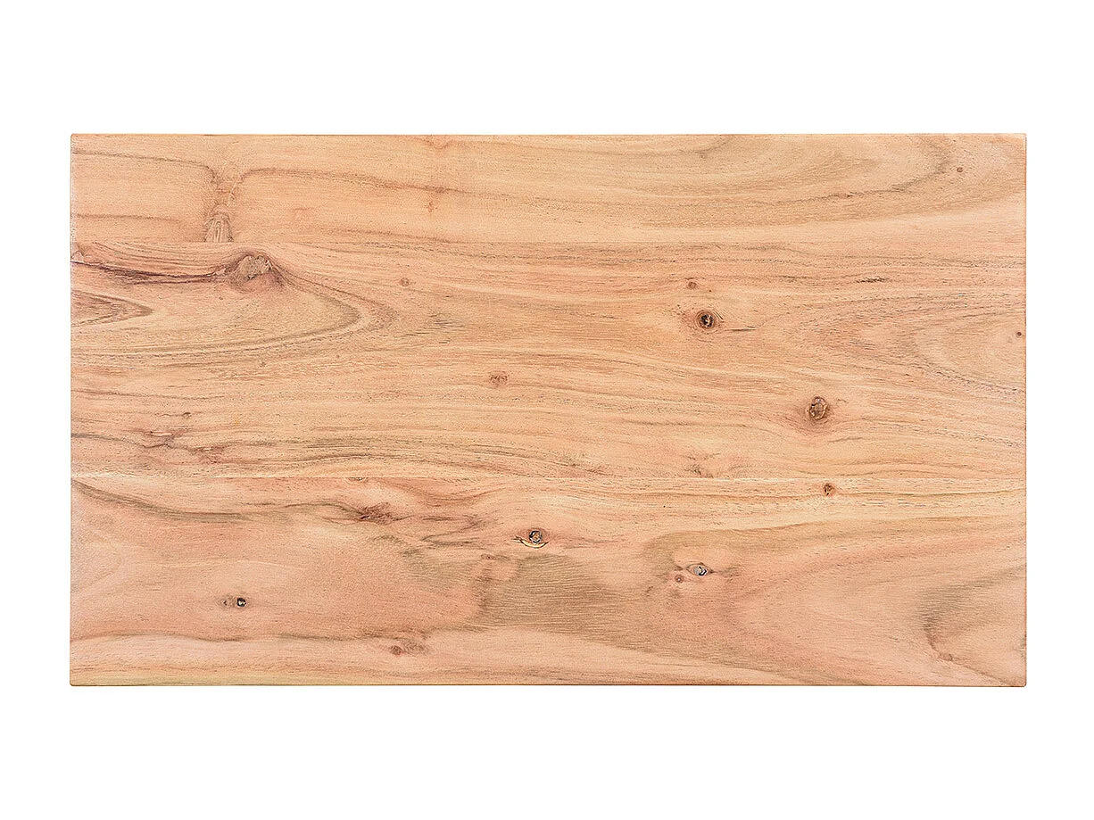 Tavolo complementare in acacia in metallo nero BREAK