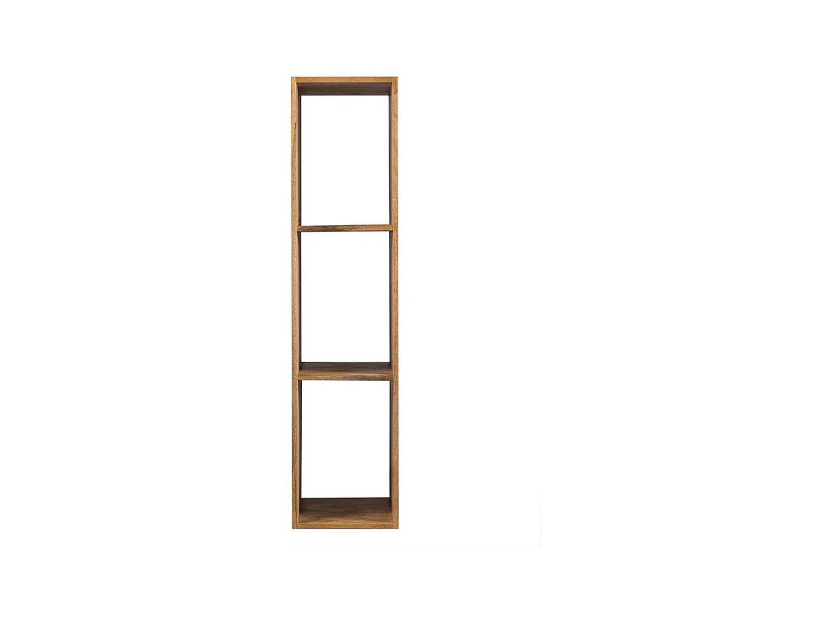 Étagère murale industrielle en bois manguier massif L28 cm YPSTER