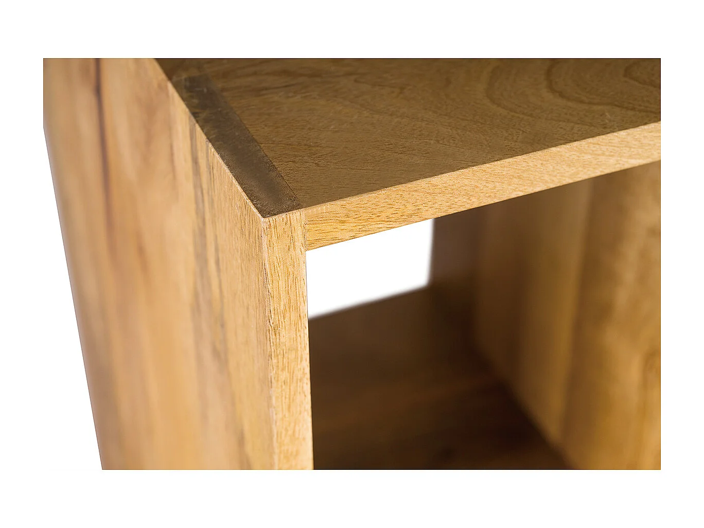 Étagère murale industrielle en bois manguier massif L28 cm YPSTER