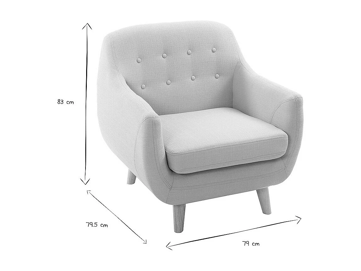 Sillón escandinavo verde menta YNOK