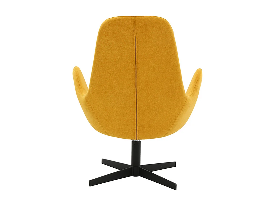 Sillón terciopelo amarillo mostaza ANDY