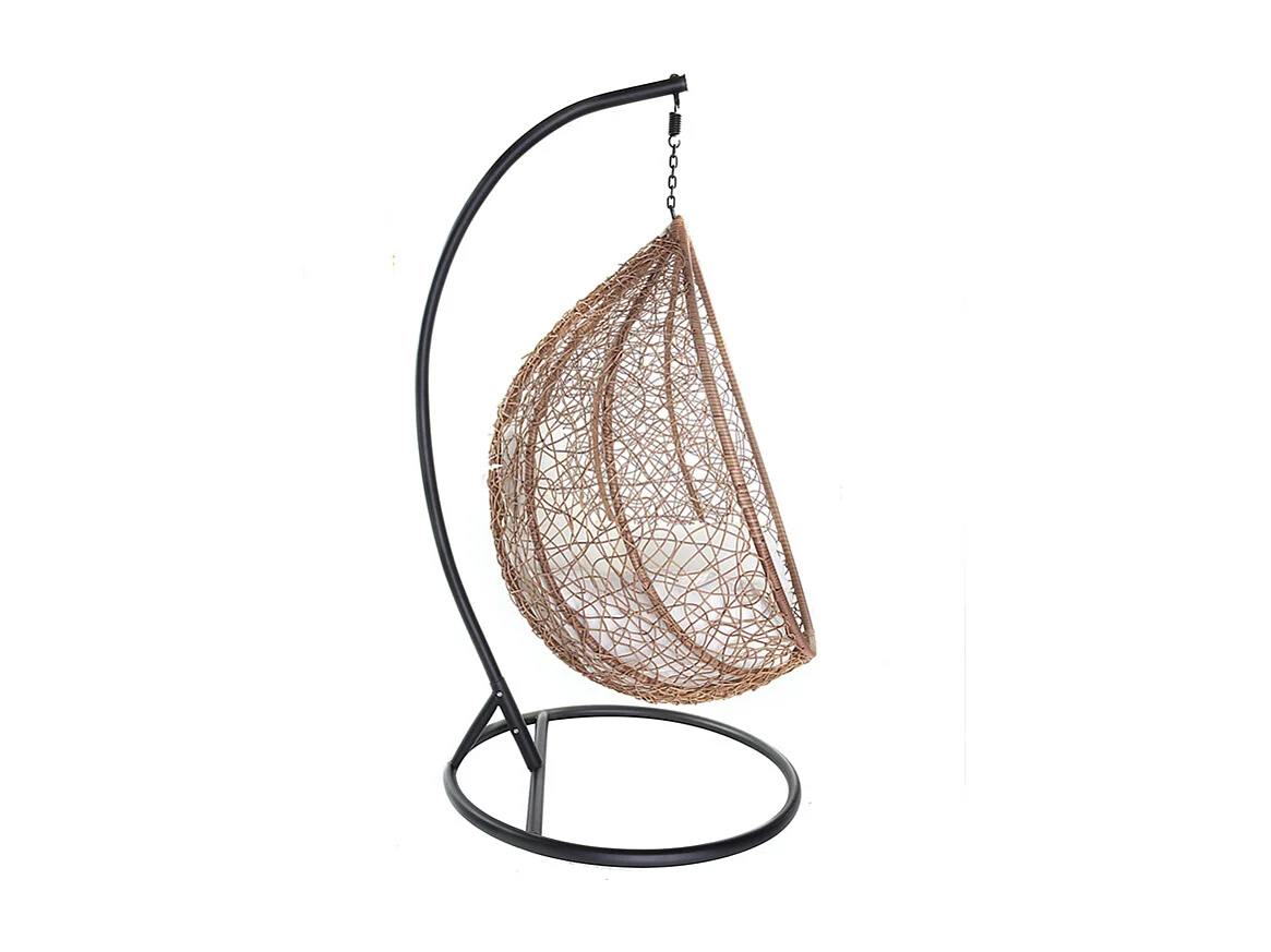 Sillón suspendido huevo resina color natural MOJO