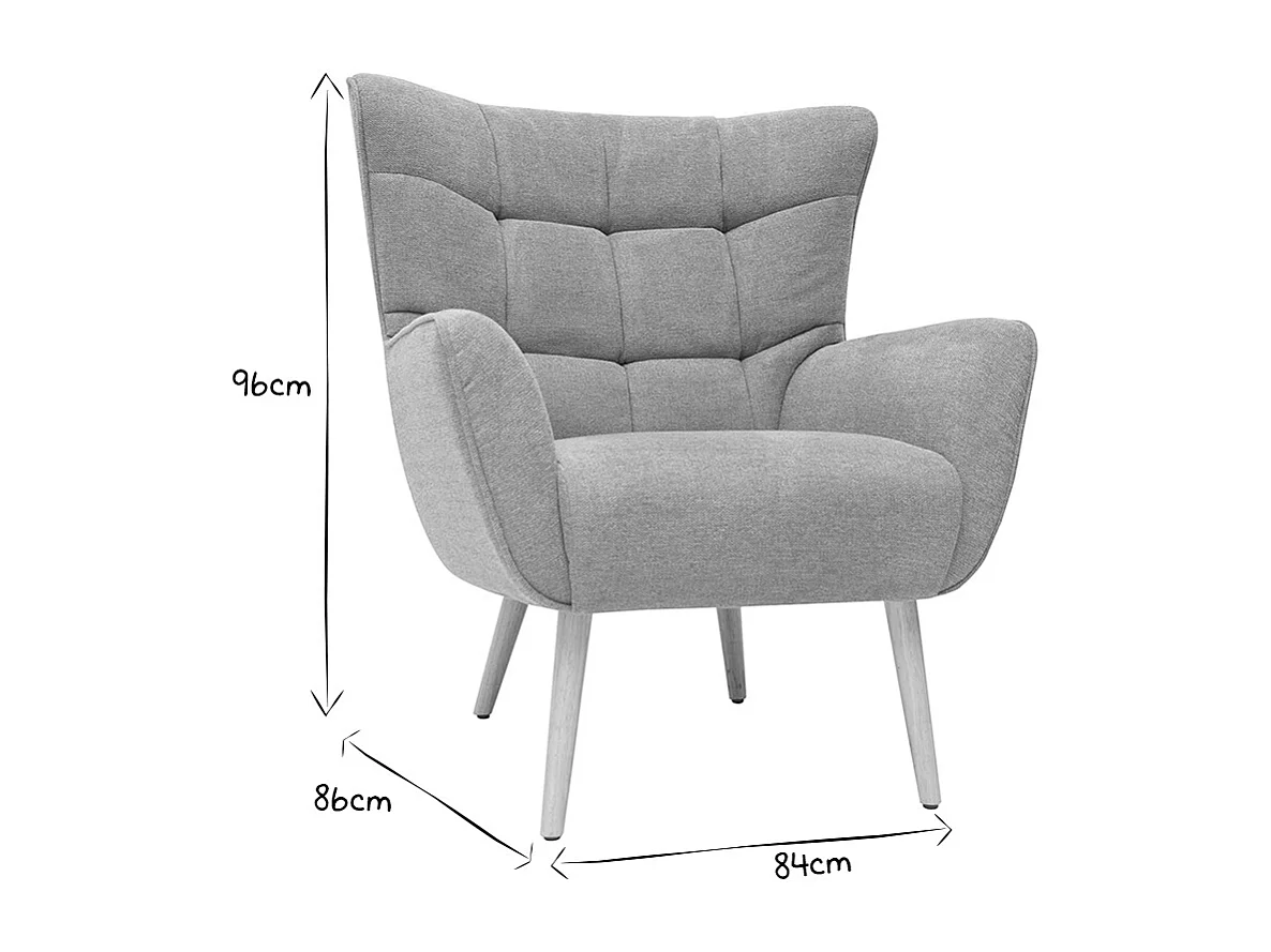 Sillón nórdico efecto terciopelo terracota y madera AVERY