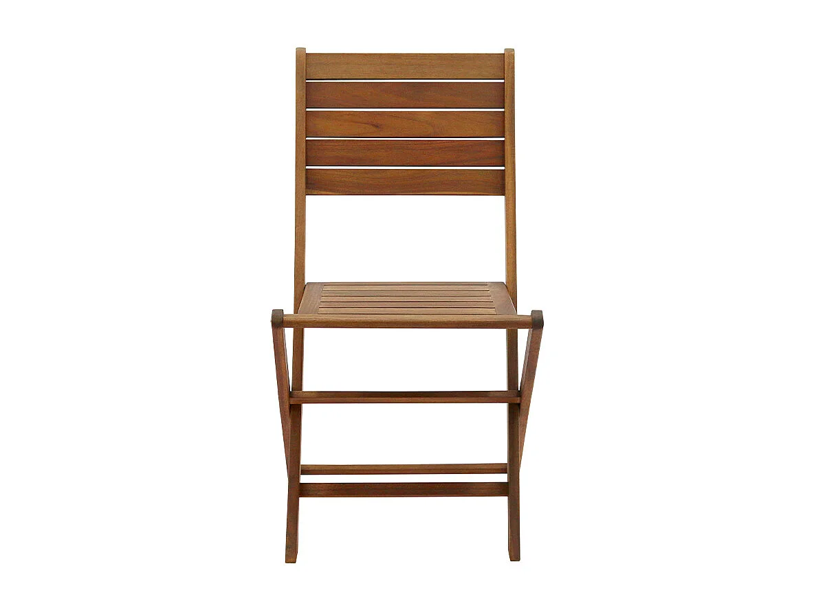 Gartenstühle klappbar aus massivem Akazienholz 2er-Set CANOPEE