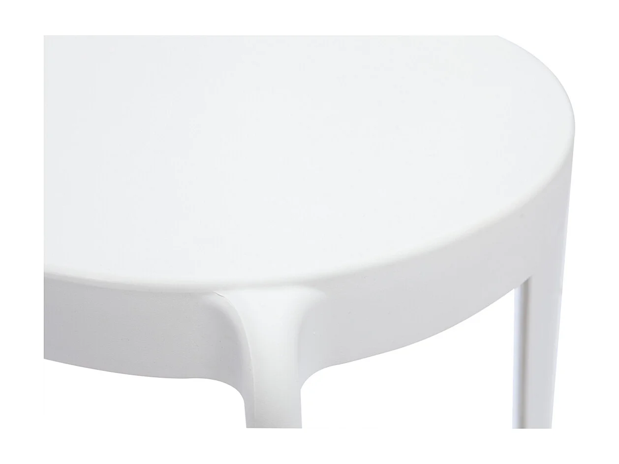 Chaises design blanches empilables intérieur - extérieur (lot de 2) RIOS