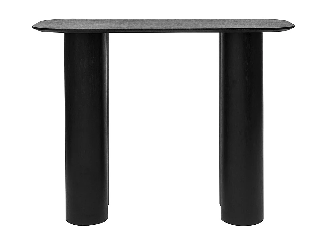 Mesa consola de diseño de madera negra 100 cm FOLEEN