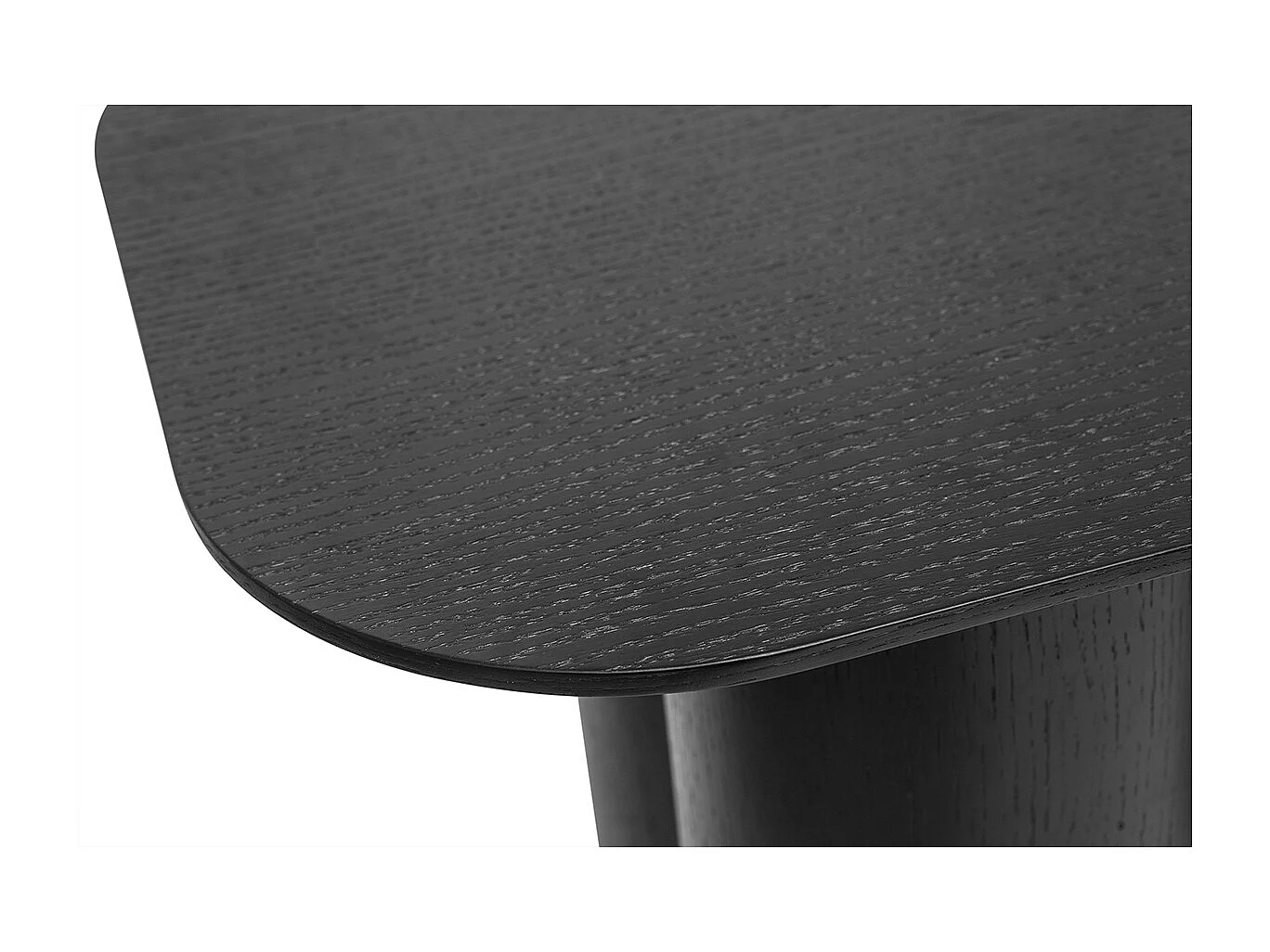 Mesa consola de diseño de madera negra 100 cm FOLEEN