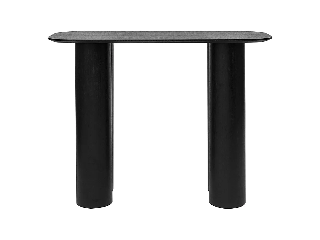 Console design en bois noir L100 cm FOLEEN