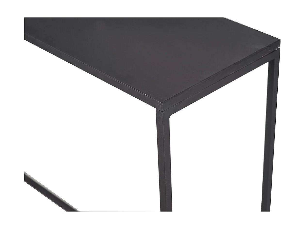 Industrielle Konsole schwarzes Metall L100 cm KARL