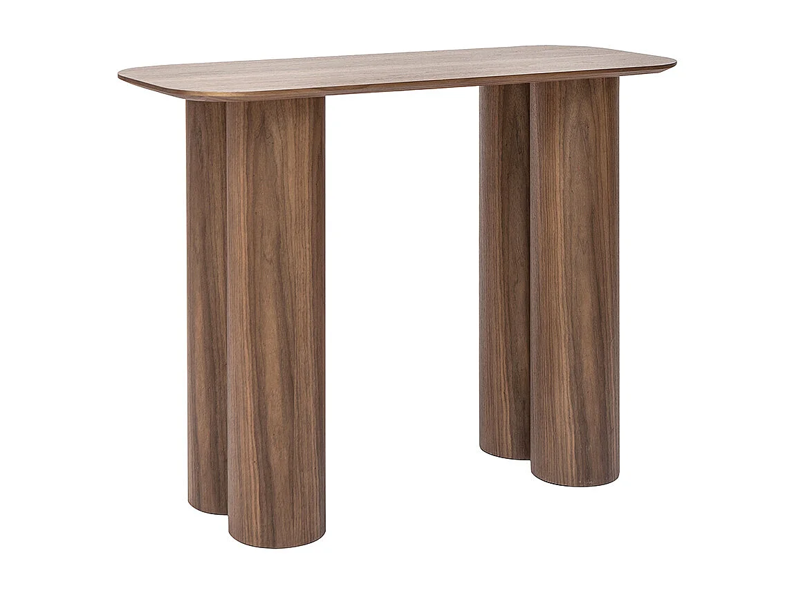 Console design en bois foncé L100 cm FOLEEN