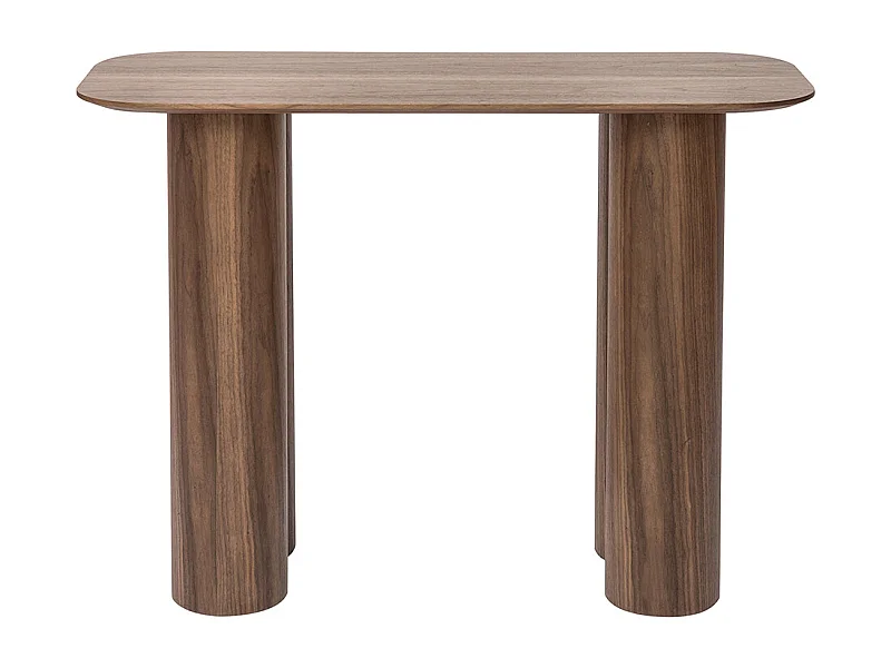 Design-Konsole aus dunklem Holz B100 cm FOLEEN
