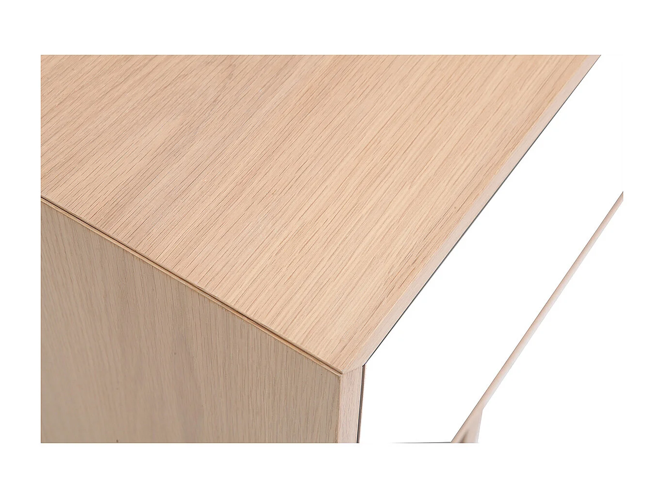 Meuble TV scandinave bois et blanc L180 cm SID