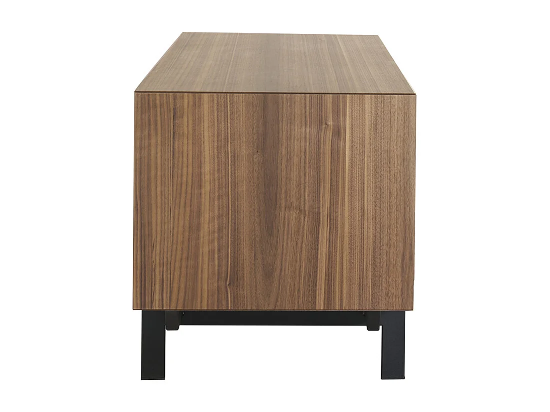 Vintage-TV-Möbel Walnuss und Metall B200 cm MANNY