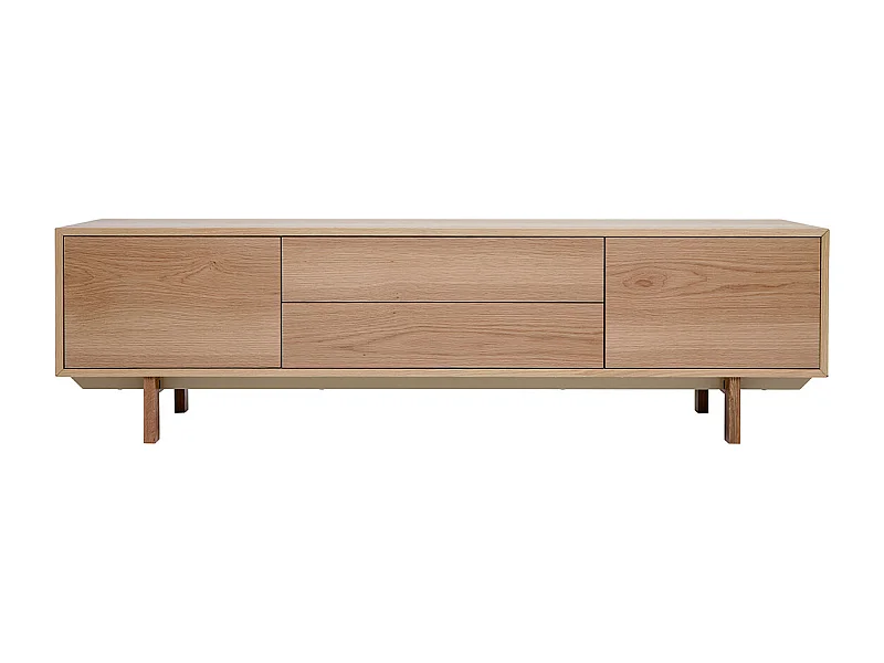 Mueble TV nórdico de madera clara 180 cm SID