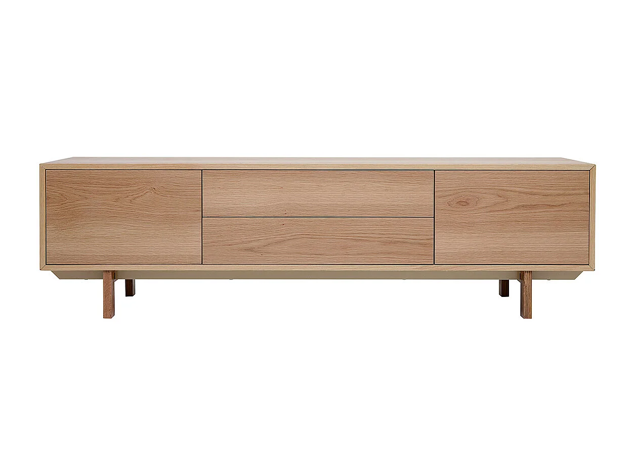 Mueble TV nórdico de madera clara 180 cm SID