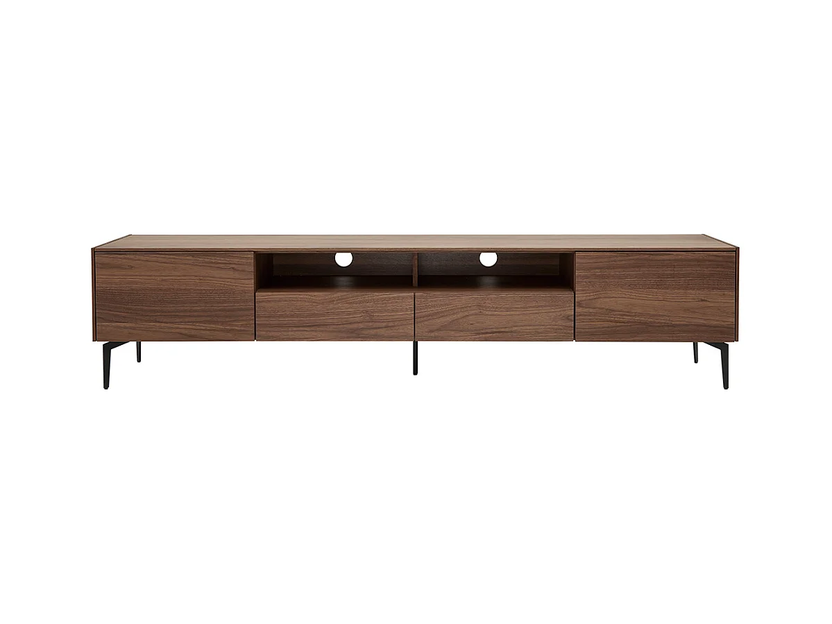 Mueble TV de diseño de contrachapado de nogal 200 cm BLISS