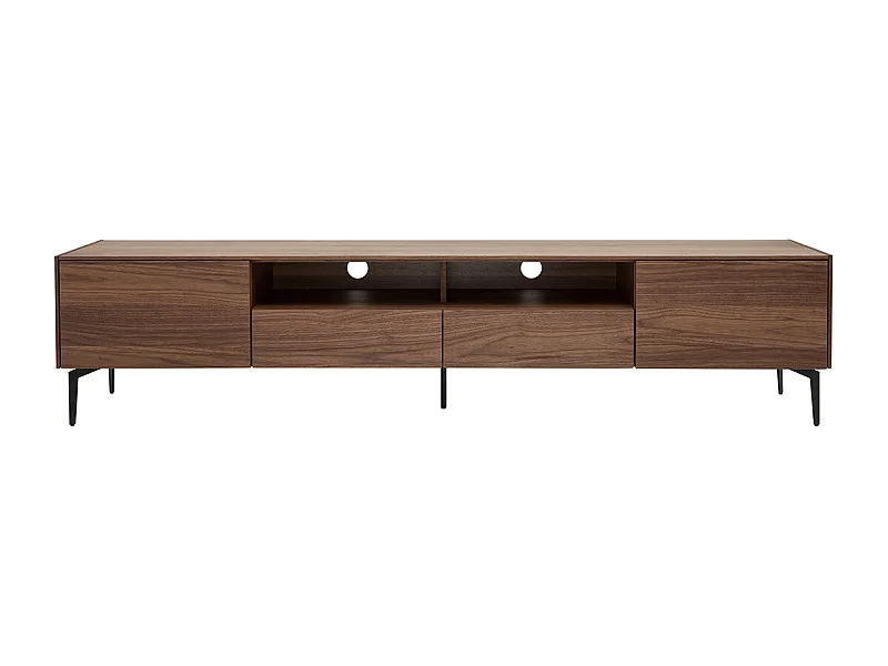 Mueble TV de diseño de contrachapado de nogal 200 cm BLISS