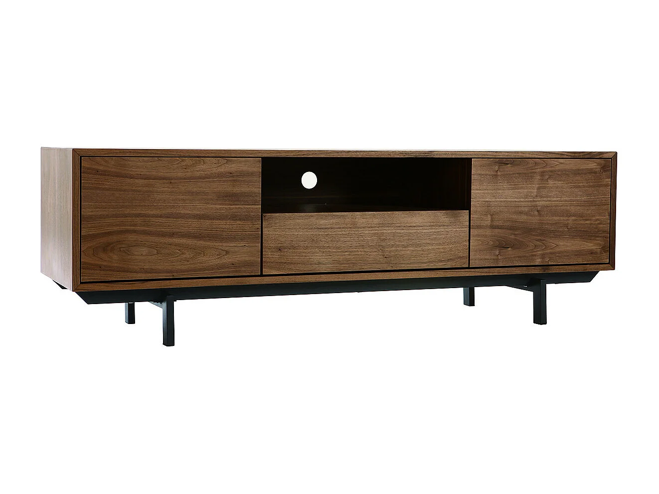 Mueble TV diseño vintage 160cm nogal MANNY