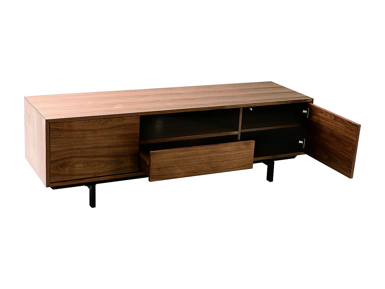 Mueble TV diseño vintage 160cm nogal MANNY