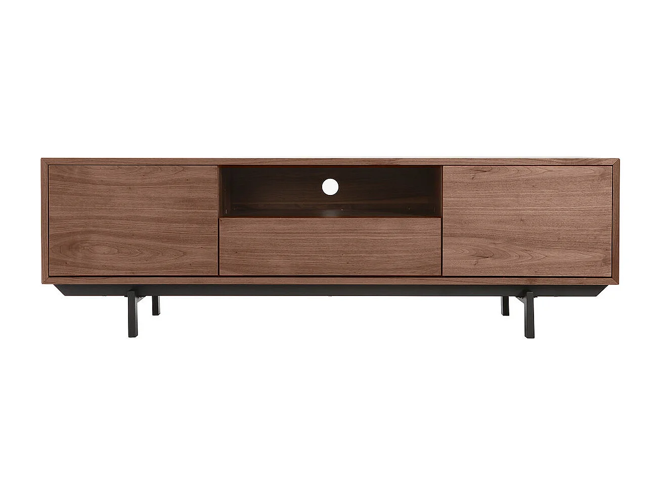 Design-TV-Möbel Vintage 160cm Nussbaum MANNY