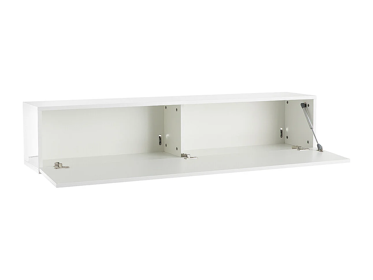 Élément mural TV horizontal blanc laqué brillant L137.5 cm ETERNEL