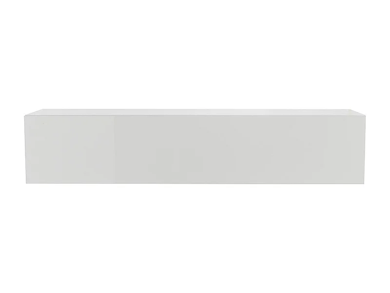 Élément mural TV horizontal blanc laqué brillant L137.5 cm ETERNEL