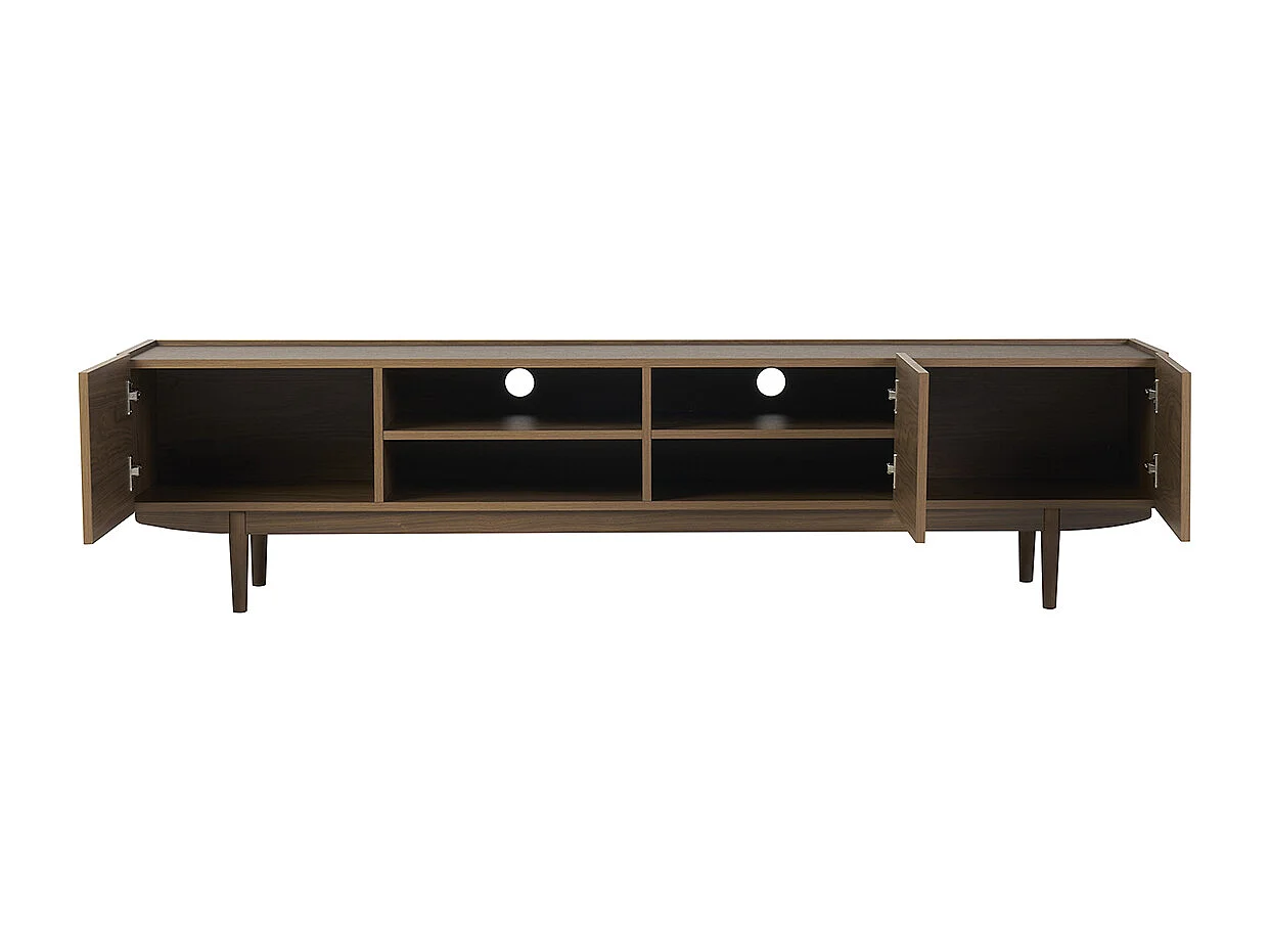 Mueble TV con puertas de madera oscura 180 cm SANAA