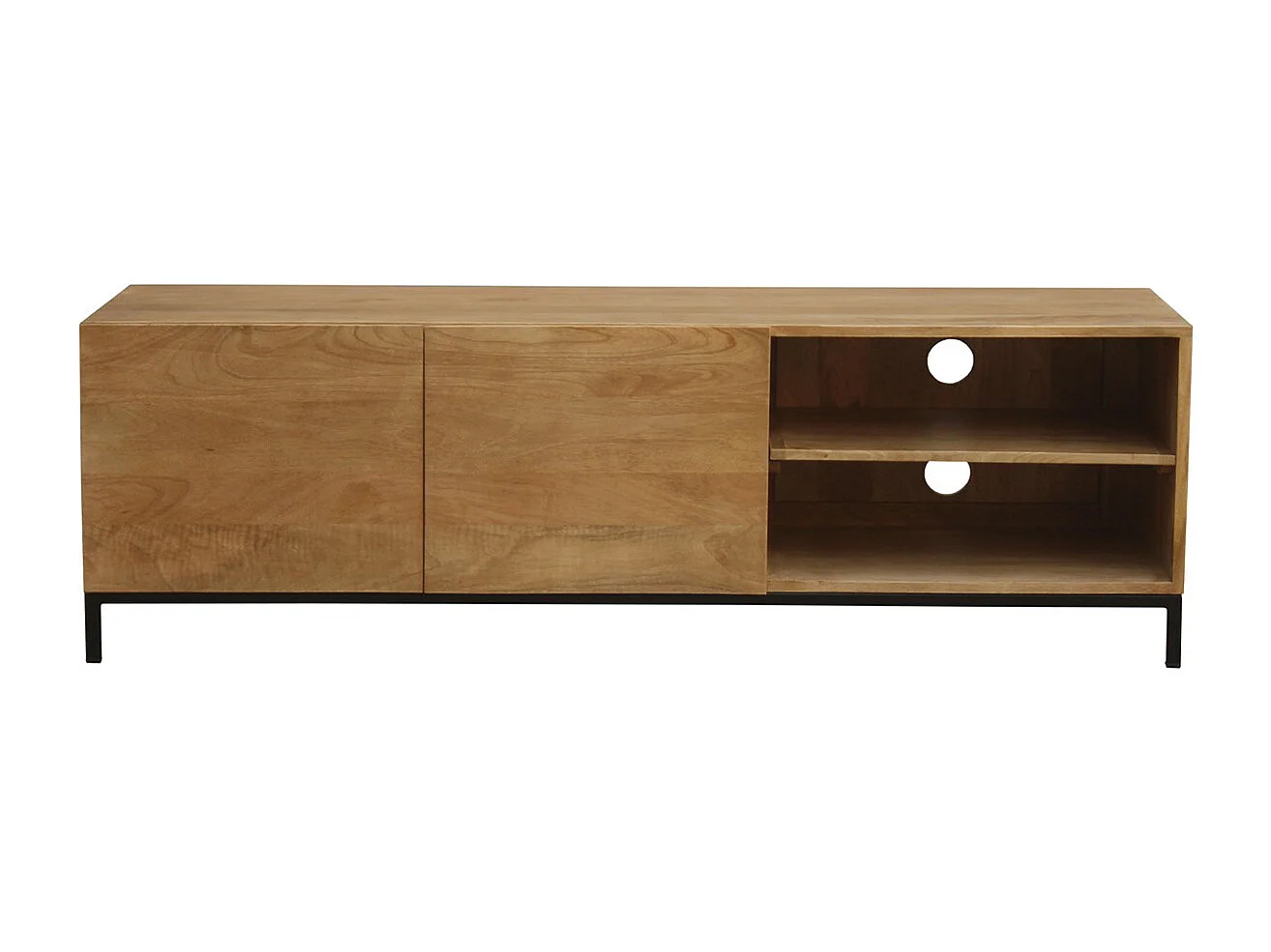 Mueble TV industrial mango y metal YPSTER