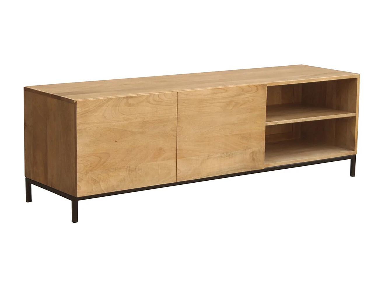 Mueble TV industrial mango y metal YPSTER