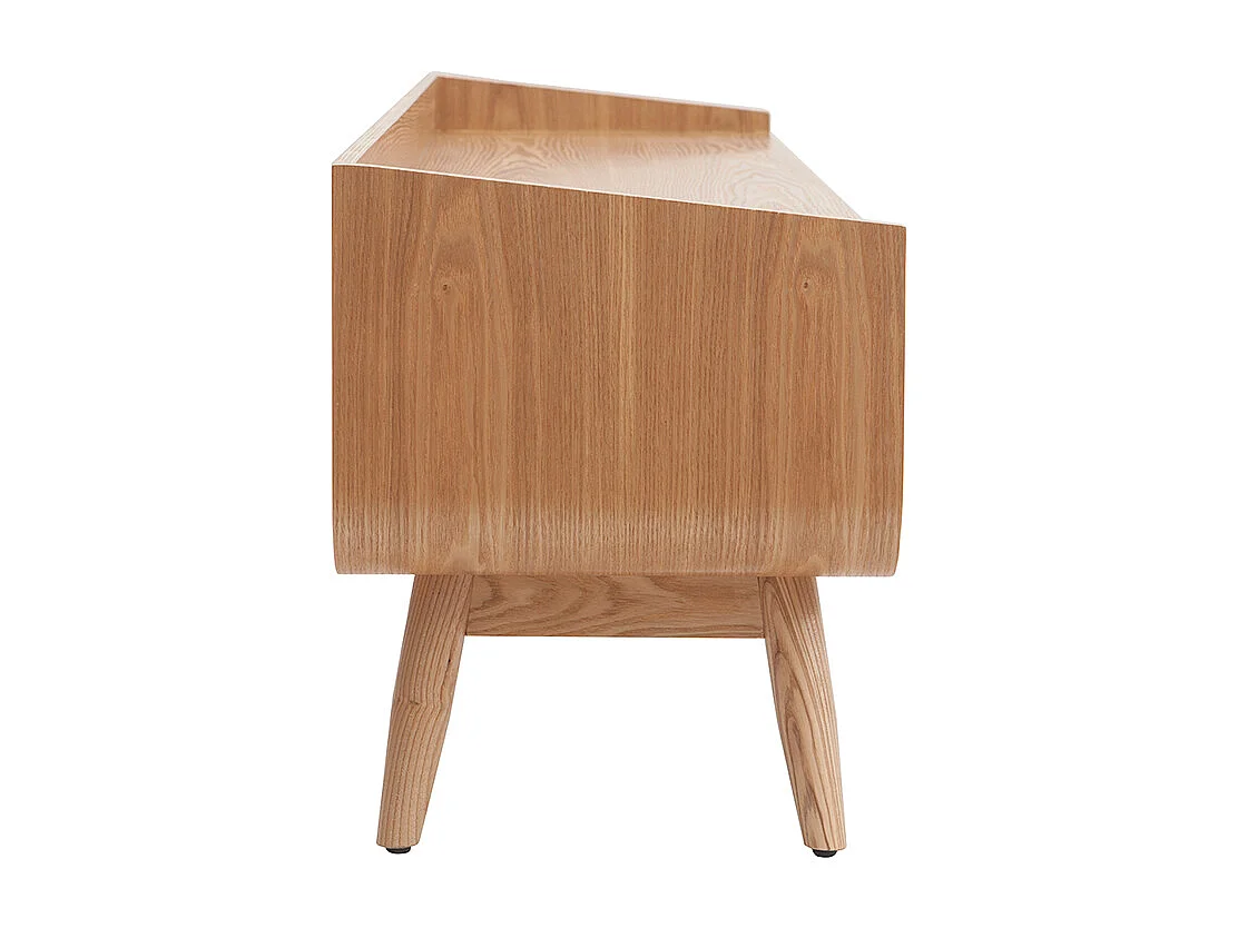 Meuble TV scandinave en bois clair L180 cm HALLEN