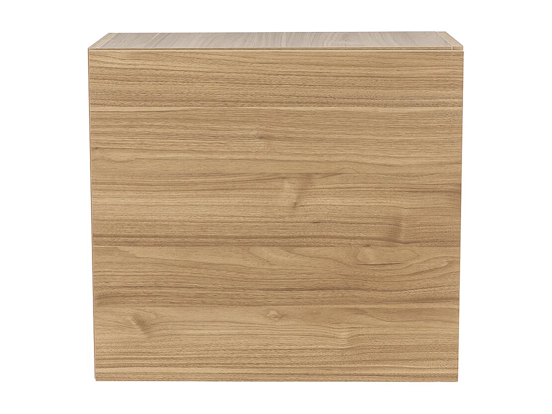Rangement mural fermé carré finition bois clair L55 cm ETERNEL