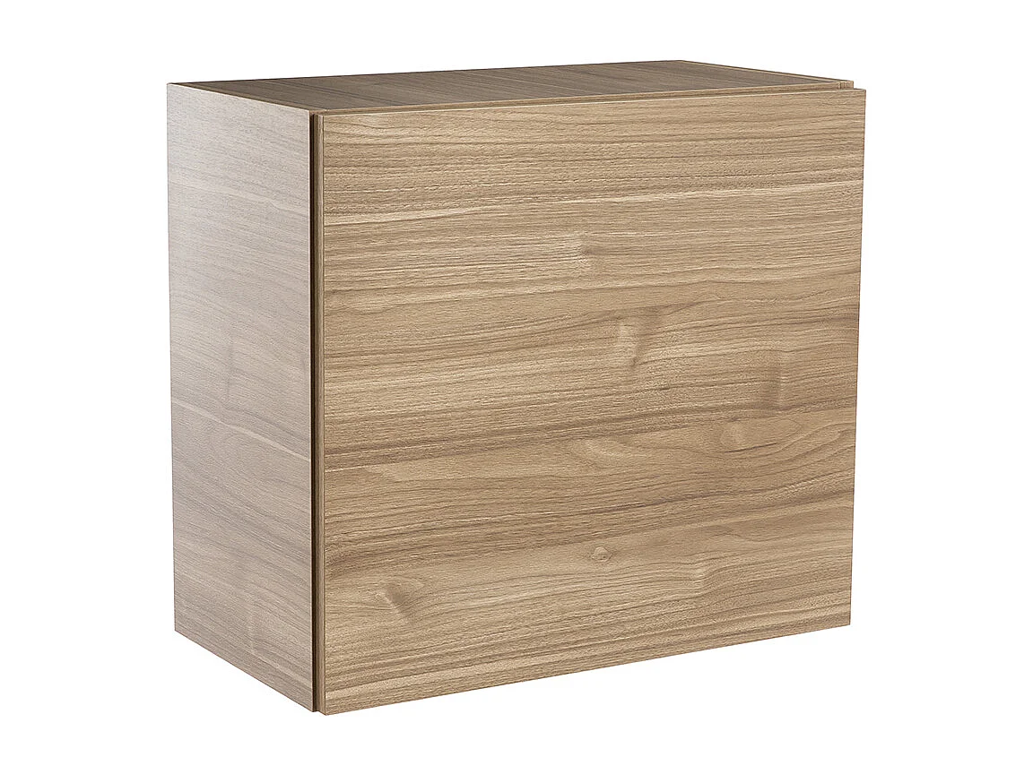 Rangement mural fermé carré finition bois clair L55 cm ETERNEL