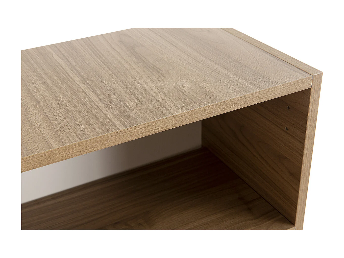 Rangement mural fermé carré finition bois clair L55 cm ETERNEL