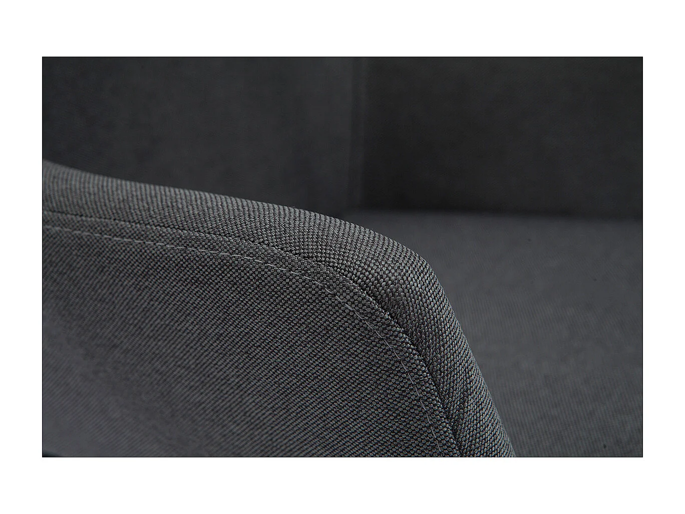 Tabourets de bar en tissu gris anthracite H65 cm (lot de 2) CARLIE