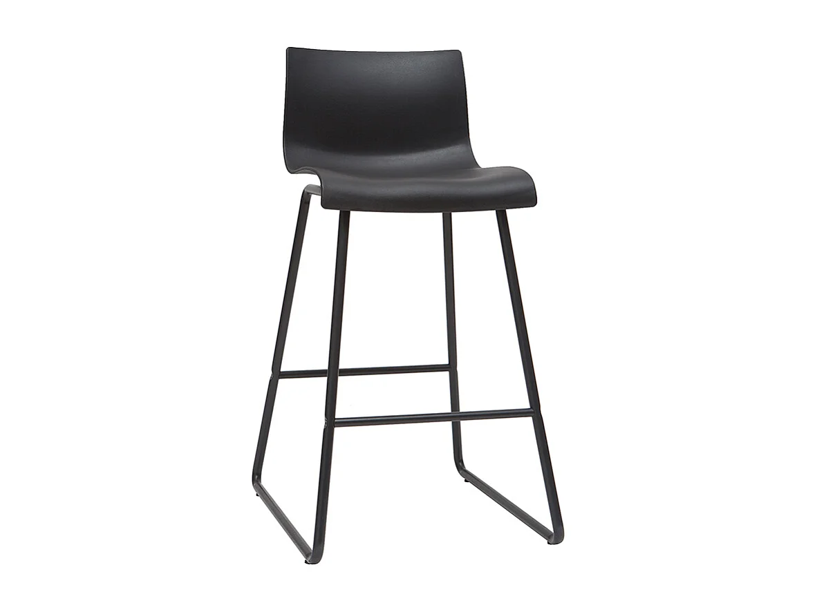 Tabourets de bar design noir 65 cm (lot de 2) ONA