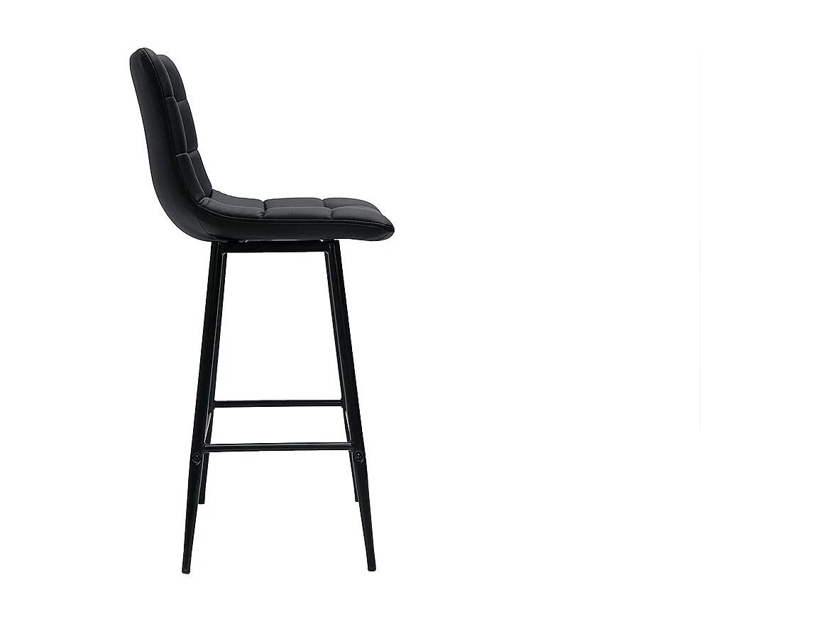 Set de 2 taburetes de cocina de diseño negro 65 cm MAXWELL