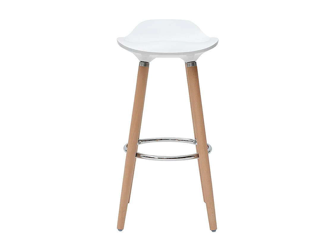 Tabourets de bar scandinaves blancs (lot de 2) GILDA