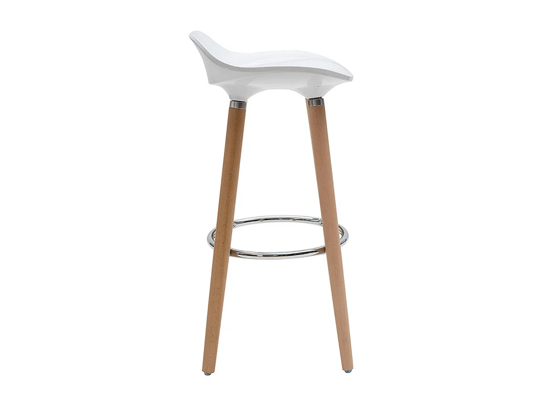 Tabourets de bar scandinaves blancs (lot de 2) GILDA