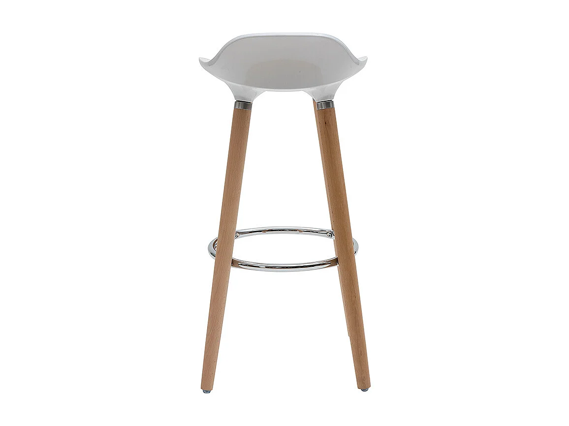 Tabourets de bar scandinaves blancs (lot de 2) GILDA