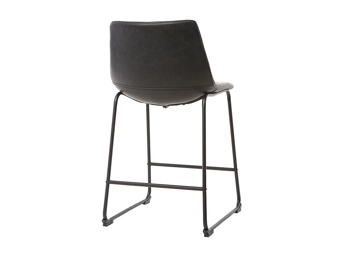 Tabourets de bar design noir H61 cm (lot de 2) NEW ROCK