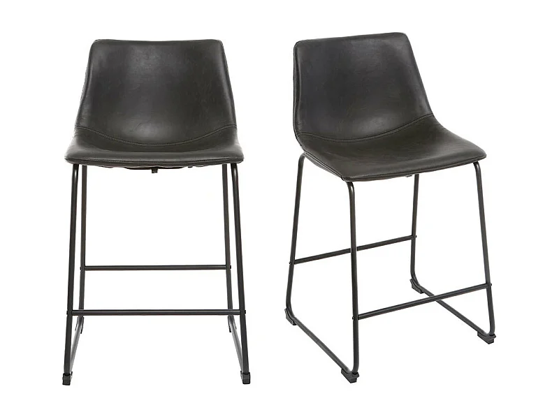 Barhocker Vintage Schwarz 61cm 2er Set NEW ROCK